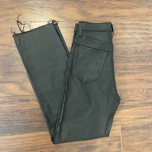 Abercrombie coated leather pants